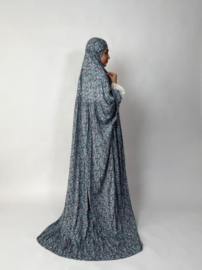 جلال صلاة 1 قطعة كم دانتيل | Prayer Dress 1 Part Lace Sleeve