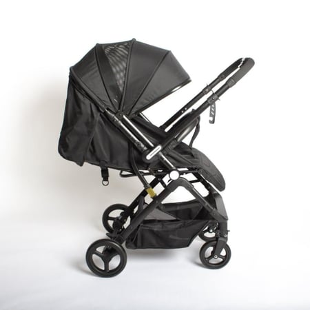 عربة اطفال خفيفة للسفر  اتجاهين  - اسود