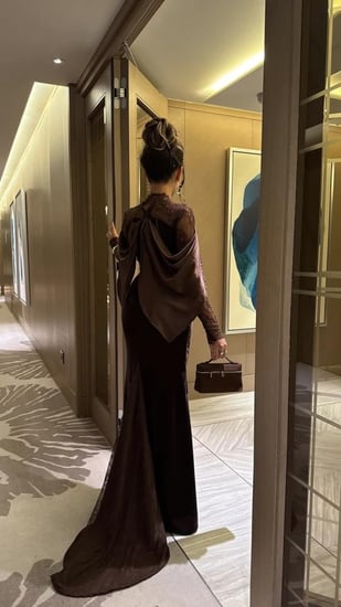 فستان مخمل دانتيل