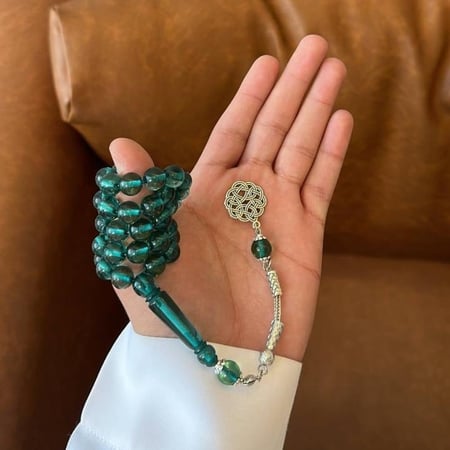 سبحة بكلايت زمردي