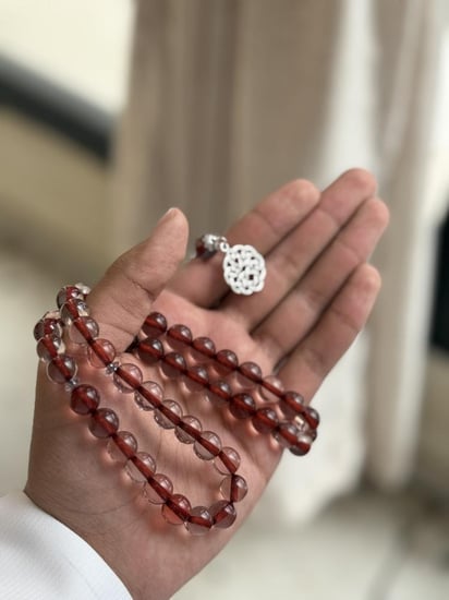 سبحه بكلايت معدن  142 باللون البني