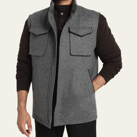 WOOL VEST/ سديري رجالي فاخر