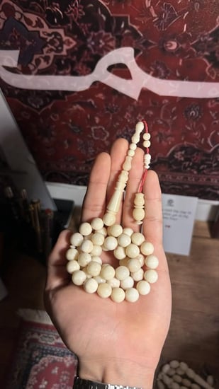 سبحة عظم جمل طبيعي - قصه دائريه