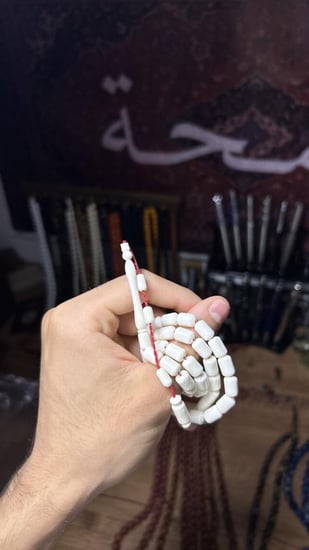 سبحة عظم جمل طبيعي