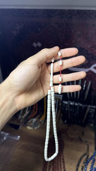 سبحة عظم جمل طبيعي