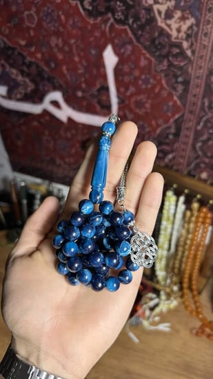 بكلايت معدن- ازرق مموج