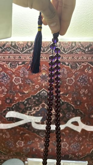 سبحة زعفران ايراني برائحة ثابته