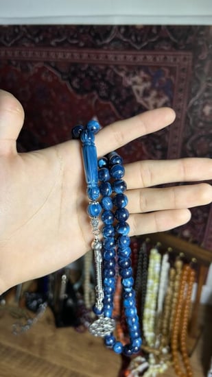 بكلايت معدن- ازرق مموج