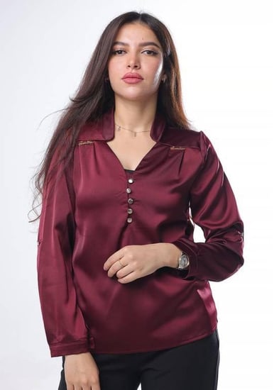 بلوزة ستان ناعم