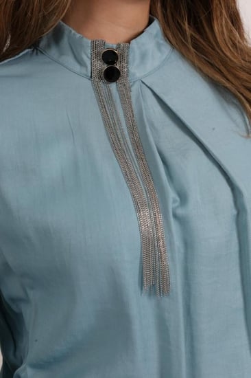 بلوزة رسميه للدوامات بخامة بخامة صيفيه ناعمة