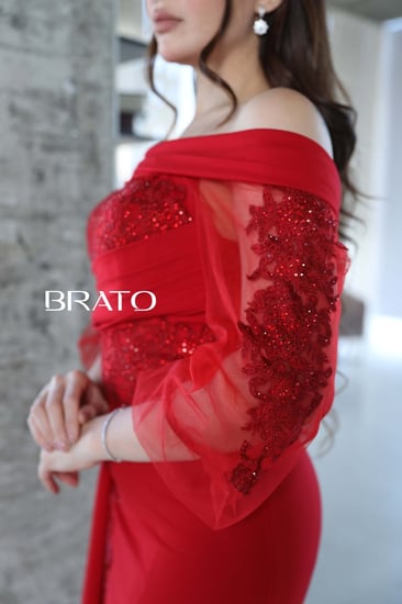 فستان سهره احمر