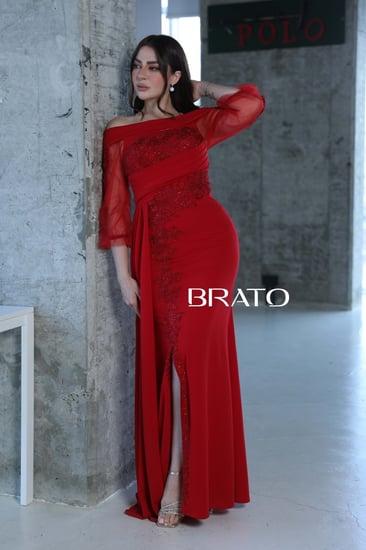 فستان سهره احمر