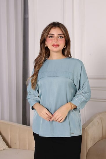 بلوزة  تيفاني قصة واسعه