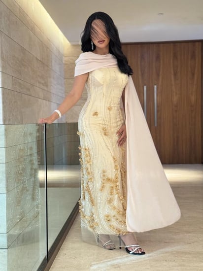 فستان سهرة مورد