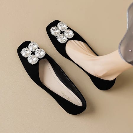 2023 جديد الربيع والخريف المرأة الأحذية الكورية نمط الوظيفي و ارتداء الحفلات ماري جين السيدات شقة عادية ساحة تو قارب الأحذية