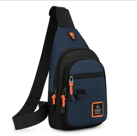 حقيبة صدر من قماش أكسفورد خفيف الوزن للرجال ، حقيبة كتف متقاطعة مع الجسم ، حقائب خصر كاجوال أنيقة ، أزياء رجالية