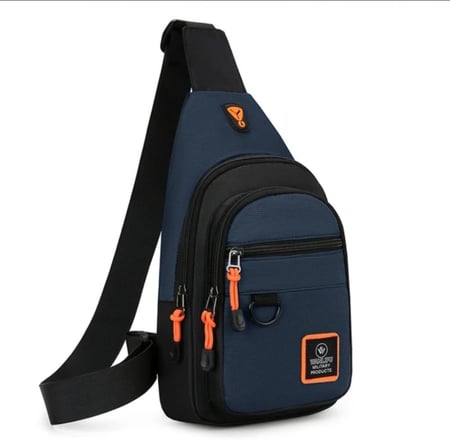 حقيبة صدر من قماش أكسفورد خفيف الوزن للرجال ، حقيبة كتف متقاطعة مع الجسم ، حقائب خصر كاجوال أنيقة ، أزياء رجالية