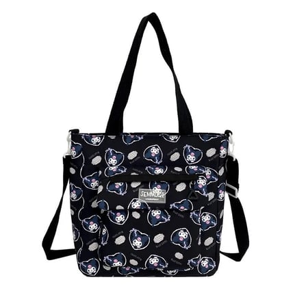 حقيبة مكياج للطلاب من سانريو كورومي ، حقيبة ظهر متعددة الجيوب بسعة كبيرة ، حقيبة كتف كرتونية ، مستلزمات مدرسية لطيفة للفتيات الأنيمي