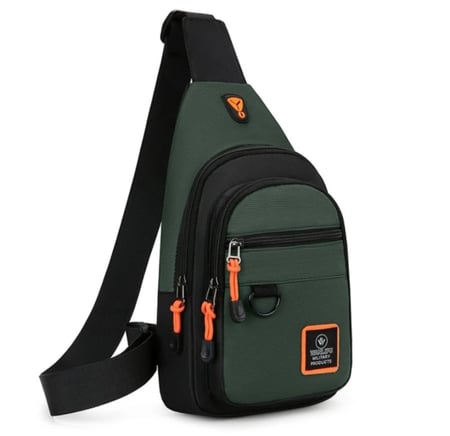 حقيبة صدر من قماش أكسفورد خفيف الوزن للرجال ، حقيبة كتف متقاطعة مع الجسم ، حقائب خصر كاجوال أنيقة ، أزياء رجالية