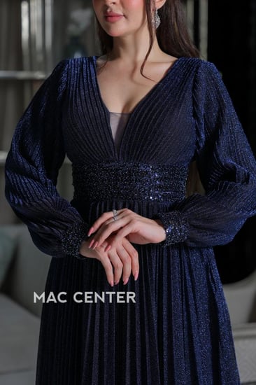 فستان سهرة مكسي كسرات بيليسة