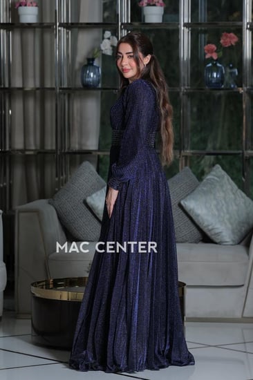 فستان سهرة مكسي كسرات بيليسة