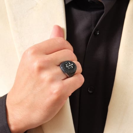 خاتم فضة رجالي - مجوهرات الريفان
