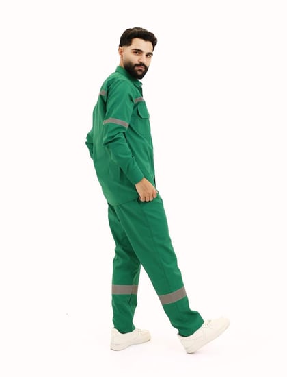 بدلة عمال طقم مع العواكس موديل 103