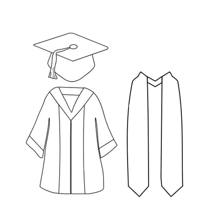 طقم روب تخرج للاطفال حسب الطلب