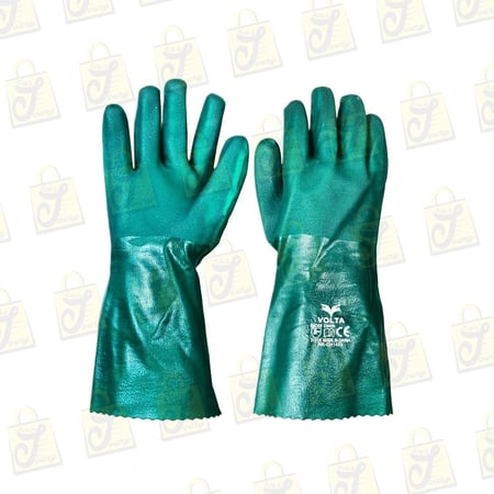 قفازات كيميائية بلاستيكية عادية