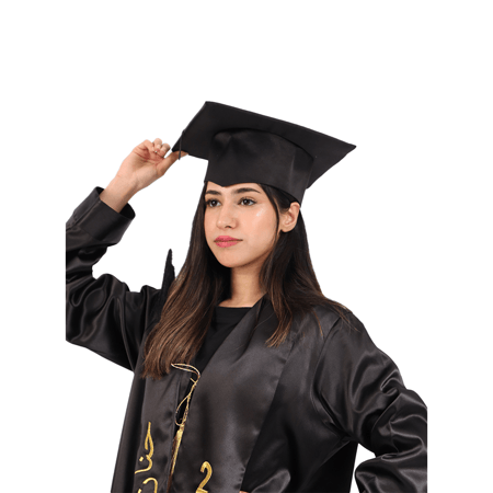 قبعة تخرج للكبار اسود