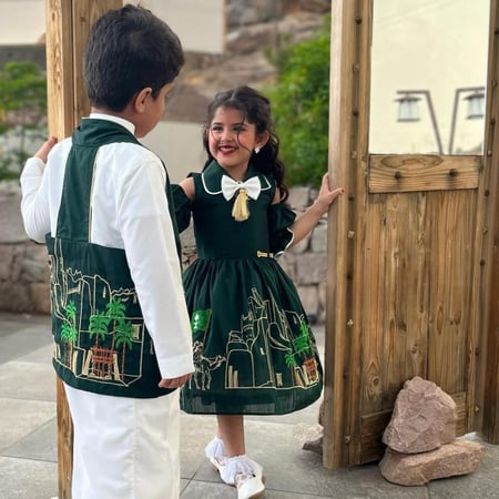 فستان اليوم الوطني جديد وحصري