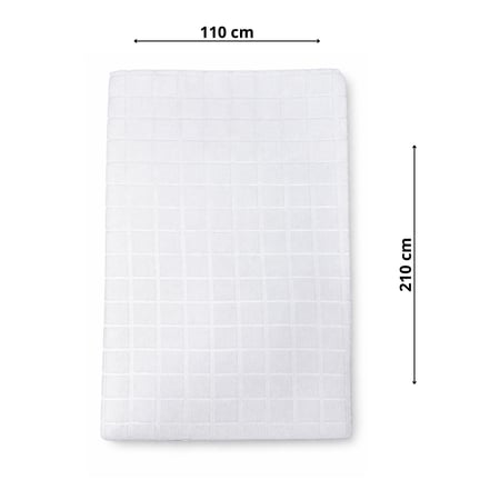 احرام قطن فاخر منقش مربعات م/110×210  - 1200جرام