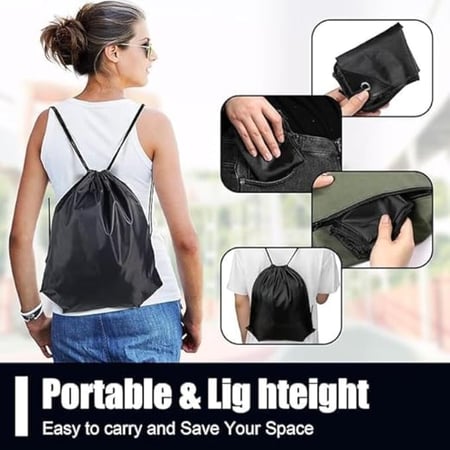 حقيبة قماش بخيوط شد خفيفة للرحلات والنادي