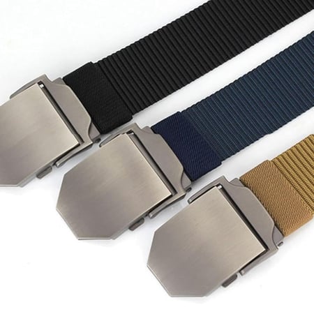حزام رجالي عملي من النايلون المعدني متعدد الألوان