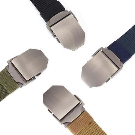 حزام رجالي عملي من النايلون المعدني متعدد الألوان