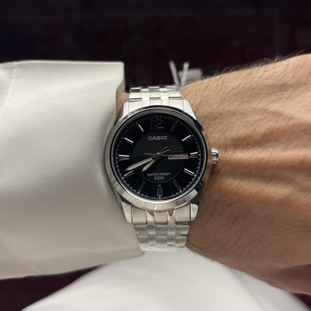 ساعة كاسيو  أسود | MTP-1335D