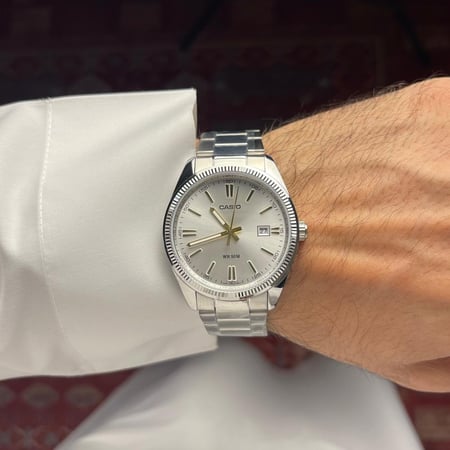 ساعة كاسيو فضي | MTP-1302D