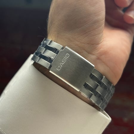 ساعة كاسيو فضي | MTP-1335D