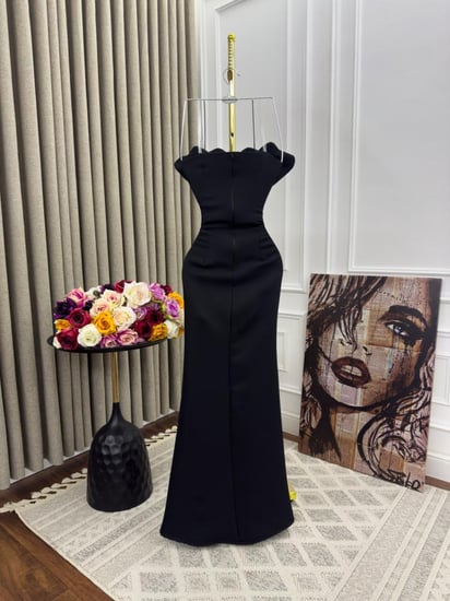 فستان اسود  سهرة انيق