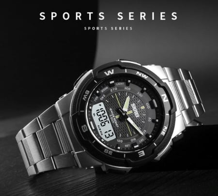 Skmei Double Display Outdoor Sports Climbing Waterproof Digital Watch