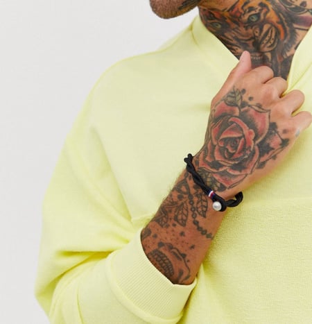 اسورة قماشية تومي هيلفيغر - اسود