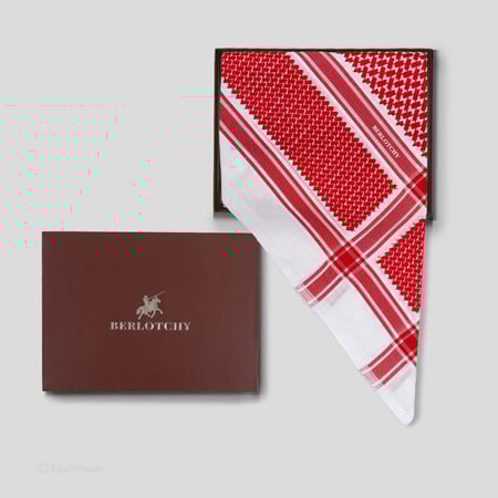 شماغ بيرلوتشي رجالي أحمر