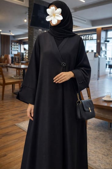 عباية مرد قماش رسمي واقف بطقطق عمليه وانيقه مناسبة للدوام وللمناسبات