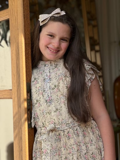 فستان بناتي بيج مشجر من الاسفل بليسيه رقم 7