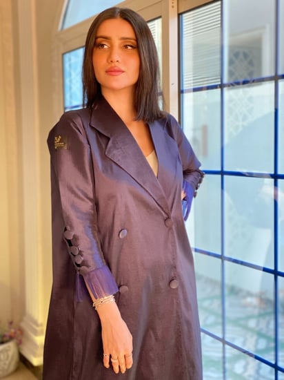 عبايه كحلي تفته شانتون مرد رقم 208