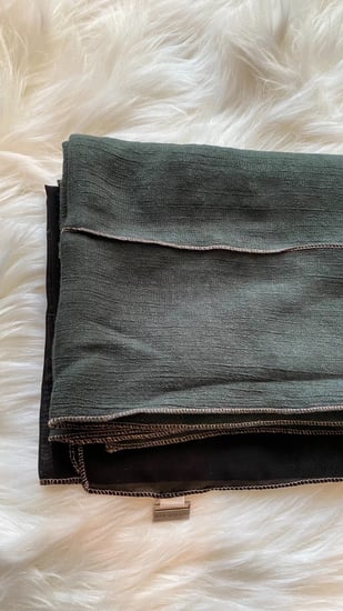 طرحة لينن نص زيتي ونص أسود