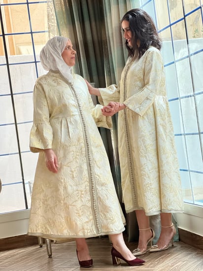 قفطان مغربي اوف وايت مزين بالقفطان رقم 35