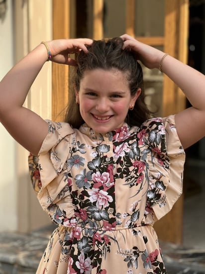 فستان بناتي اصفر تشجيرة كبيرة قطن أصفر مشجر رقم 1