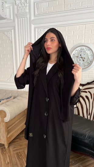 عباية مرد شيفون على كريب خفيف طايح رقم 299