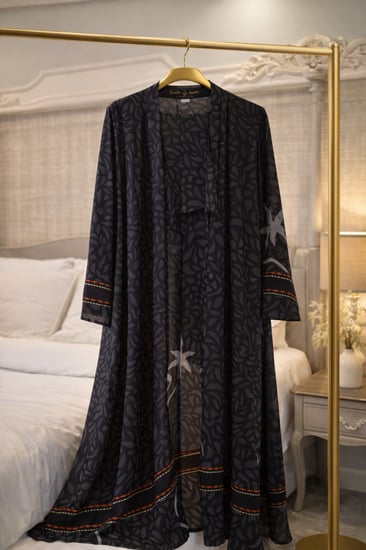 عباية مشجرة خفييييييفه صيفيه باااااااارده